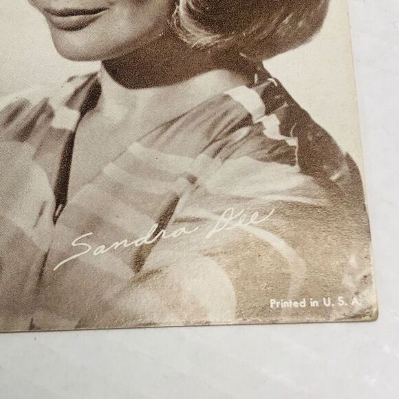 vintage Sandra Dee arcade card 1960's 5.5x3.5 printed in usa - Picture 4 of 8
